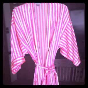 Victoria’s Secret hot pink satin robe
